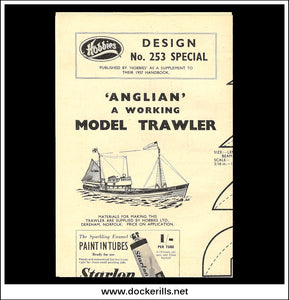 Hobbies Handbook, 1957. With 'Anglian' Working Model Trawler No. 253 Special Plan - Plan.