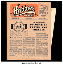 Hobbies Weekly Magazine, Vol. 112, No. 2914, September 5th, 1951. Plan For A Miniature Galleon Model, The 'Mary Fortune' - Cover.