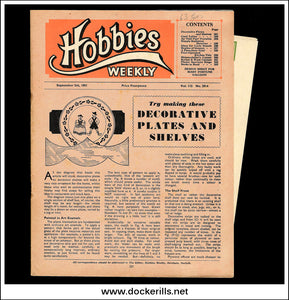 Hobbies Weekly Magazine, Vol. 112, No. 2914, September 5th, 1951. Plan For A Miniature Galleon Model, The 'Mary Fortune' - Cover.