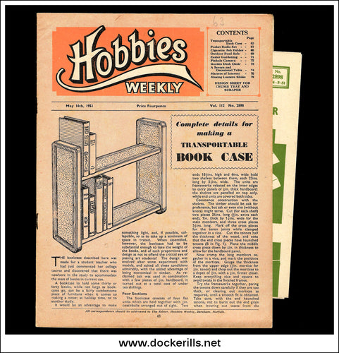 Hobbies Weekly Magazine, Vol. 112, No. 2898, May 16th, 1951 - Cover.