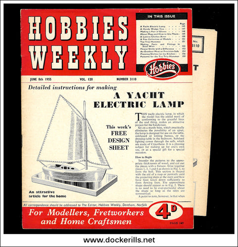 Hobbies Weekly Magazine, Vol. 120, No. 3110, June 8th, 1955 - Cover.