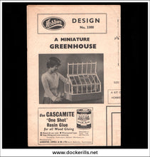 Hobbies Weekly Magazine, Vol. 127, No. 3300, January 28th, 1959.  Design No. 3300