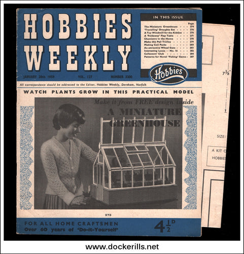 Buy Hobbies Weekly Magazine, Vol. 127, No. 3300, January 28th, 1959. 