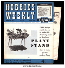 Buy Hobbies Weekly Magazine, Vol. 127, No. 3308, March 25th, 1959. Plan For A Plant Stand.