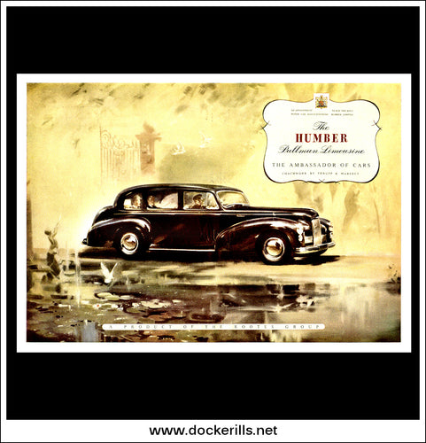 Humber Pullman Limousine. Original Vintage Advert From December, 1948.