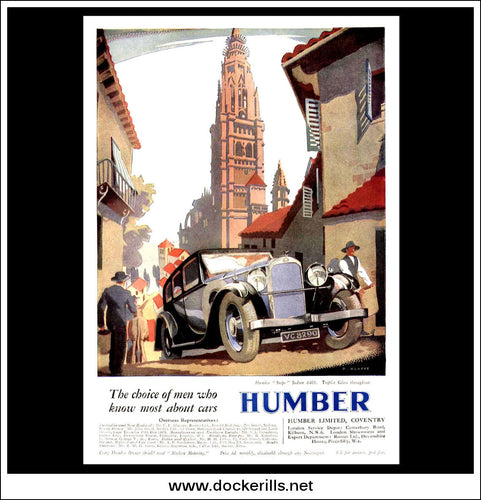 Humber Snipe Salooon. Original Vintage Advert From March 16th, 1932.