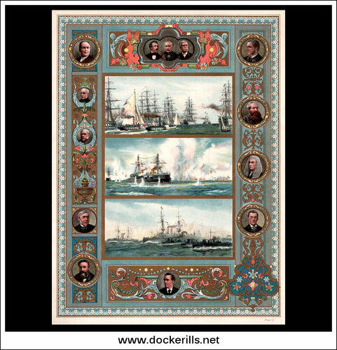 Her Majesty’s Glorious Jubilee 1897. The Record Number of a Record Reign. Single Plate - The Victorian Navy.