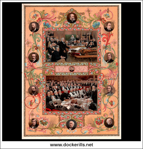 Her Majesty’s Glorious Jubilee 1897. The Record Number of a Record Reign. Single Plate - Sixty Years Of Parliament.