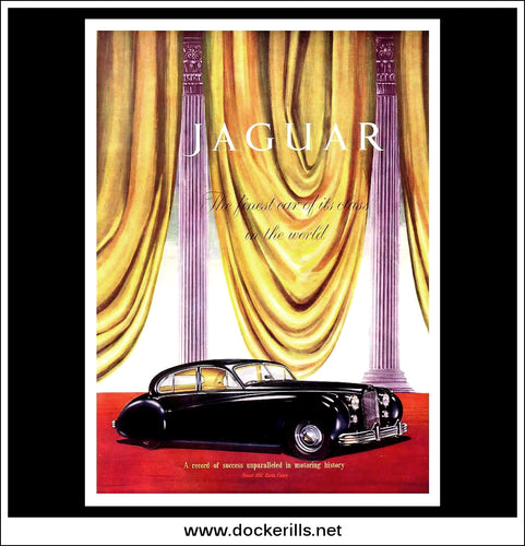 Jaguar VII Saloon. Original Vintage Advert From October 22nd, 1953.
