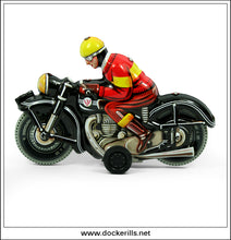 Motorbike. Vintage Friction Tin Plate Toy, Joseph Wagner, West Germany 2.