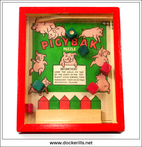 Buy The Pigybak Puzzle. R. Journet & Co. Ltd. Vintage Puzzle. Plastic Front.