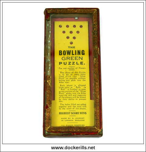 The Bowling Green Puzzle. R. Journet & Co. Ltd. Vintage Puzzle.