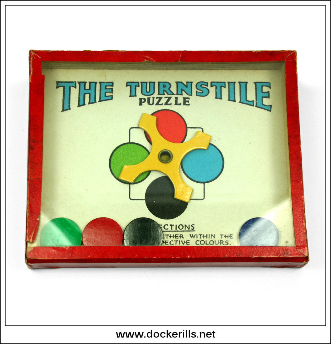 The Turnstile Puzzle. R. Journet & Co. Ltd. Vintage Puzzle.