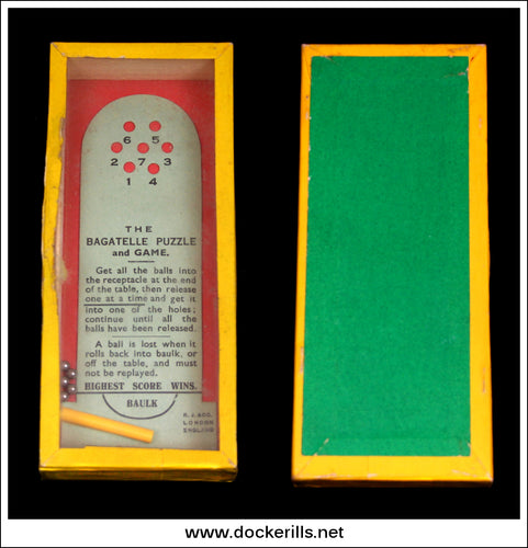 The Bagatelle Puzzle & Game. R. Journet & Co. Lt. Vintage Puzzle.