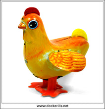 Charlie Chick Vintage Tin Plate Clockwork Novelty Toy, Kanto Toys, Japan. Boxed Example 4.