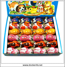 Pretty Pets, Vintage Tin Plate Novelty Toys, Kashiwai, Japan.