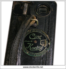 Vintage Kodak Cine Model B Clockwork / Wind-Up Cine Movie Camera. With Case 3.