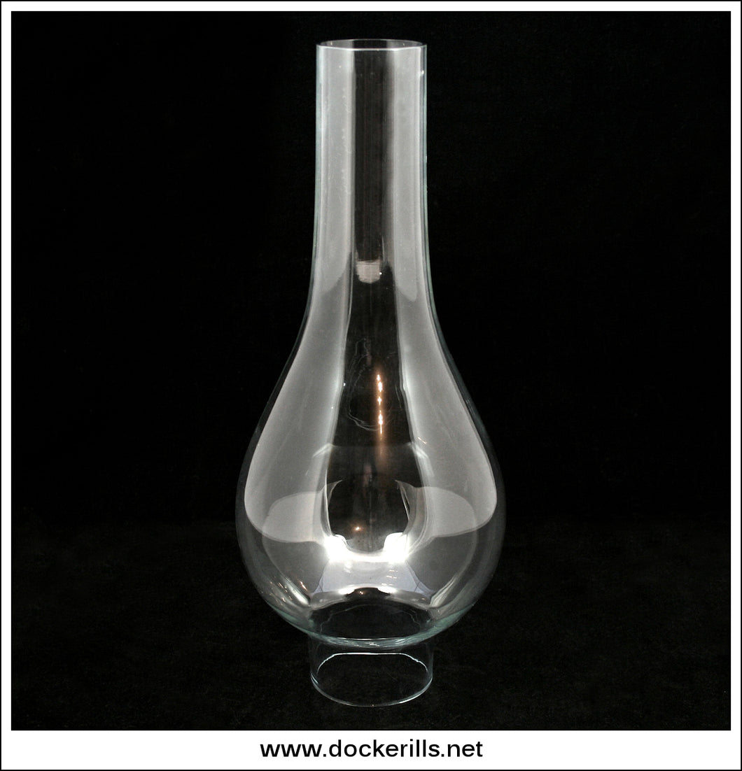 Antique Oil Lamp Chimney - 1 3/4 inch fitting.