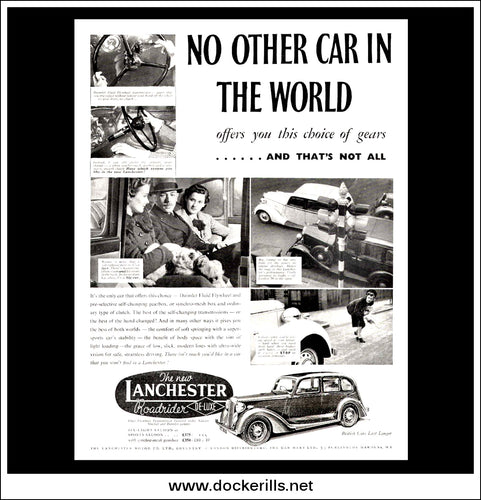 Lanchester Roadrider De Luxe. Original Vintage Advert From October 26th 1938.