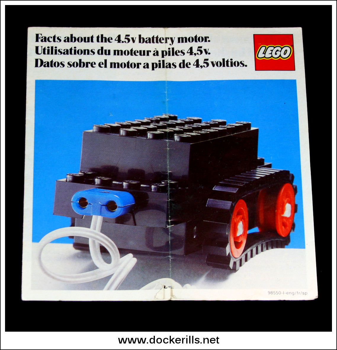 Vintage Lego Motor Set 107 from 1976