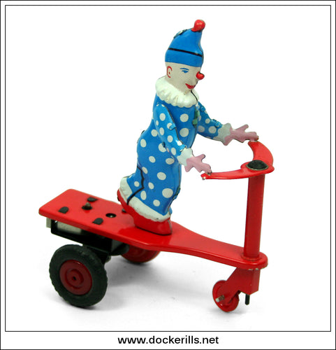 Roli Zoli. Vintage Clockwork Tin Plate Novelty Toy, Lemezaru Gyar, Hungary.