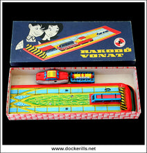 Rakodo Vonat (Loader Train). Vintage Tin Plate Toy. Lemezaru Gyar, Hungary 1