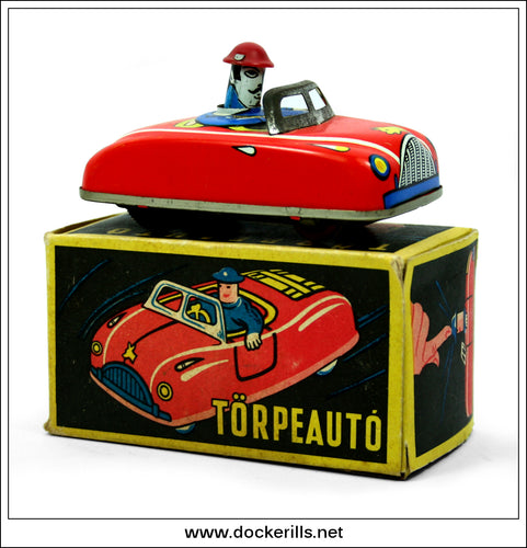 Torpeauto Car. Novelty Tin Plate Toy, Lemezaru Gyar, Hungary.