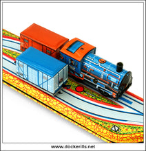 Tolado Mozdony (Locomotive). Vintage Tin Plate Toy. Lemezaru Gyar, Hungary. Ex Technofix. [2]