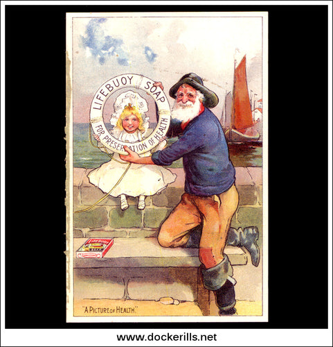 Victorian Trade Card - Lifebuoy Soap. Lever Brothers Ltd., Port Sunlight, Cheshire. Front