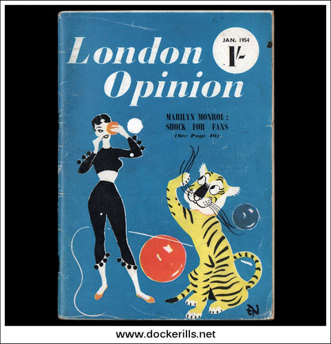 London Opinion And The Humorist Magazine, January, 1954. Marilyn Monroe.