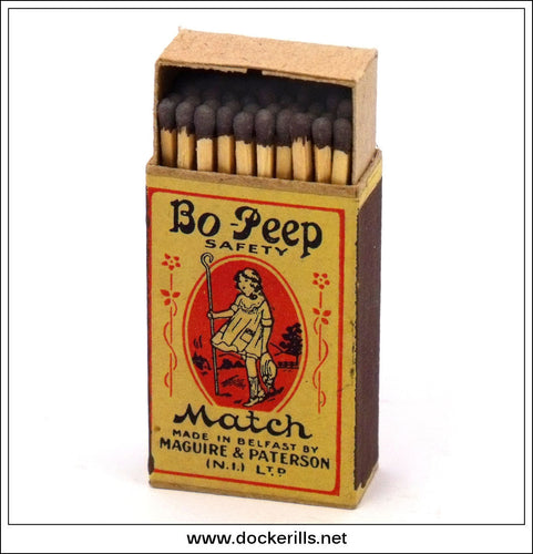 Bo-Peep Safety Matches, Maguire & Paterson (N.I.) Ltd. Vintage Original Matchbox With Contents.