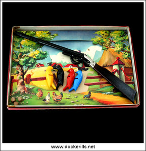 Crow Shoot Game, Louis Marx & Co., Ltd. Great Britain. Vintage 1950's/60's Toy 3.