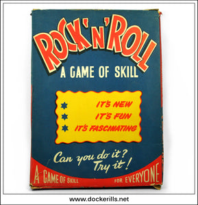Rock 'N' Roll Game. Vintage Tin Plate Backed Bagatelle Style Game, Marx, Great Britain. No. 1150 2.
