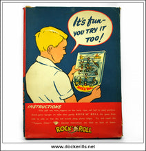 Rock 'N' Roll Game. Vintage Tin Plate Backed Bagatelle Style Game, Marx, Great Britain. No. 1150 3.