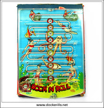 Rock 'N' Roll Game. Vintage Tin Plate Backed Bagatelle Style Game, Marx, Great Britain. No. 1150 1.