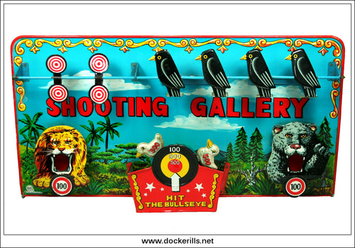 Shooting Gallery, Vintage Clockwork Toy, Marx, U.S.A / Japan.