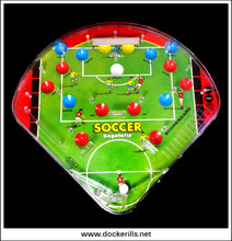 Soccer Bagatelle. Vintage Tin Plate Backed Bagatelle Game, Marx, Great Britain 1.