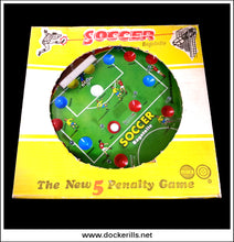 Soccer Bagatelle. Vintage Tin Plate Backed Bagatelle Game, Marx, Great Britain 2.