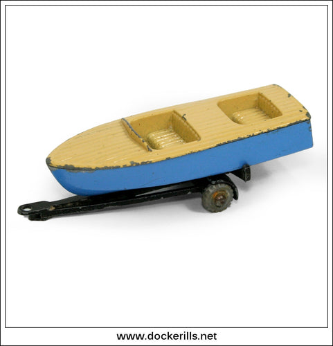 Matchbox 1-75 No. 48a, Meteor Sportsman MkII Boat, 1958. FOR RESTORATION.