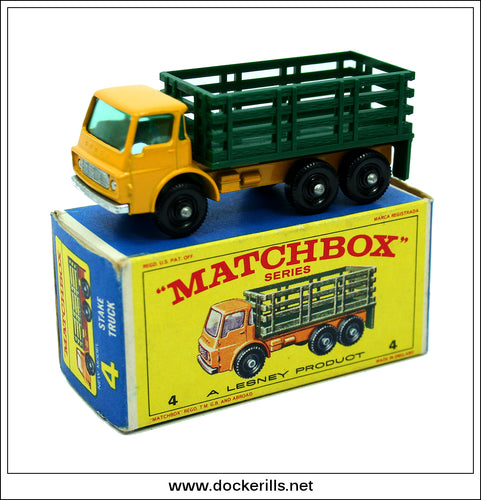 Matchbox Stake Truck No. 4d - Matchbox 1-75 Series. Original Box.