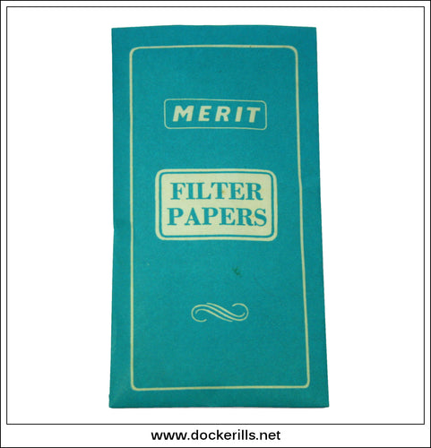 Chemistry Set - Filter Papers In Packet. Merit / J. & L. Randall Ltd. VINTAGE GAME SPARES.