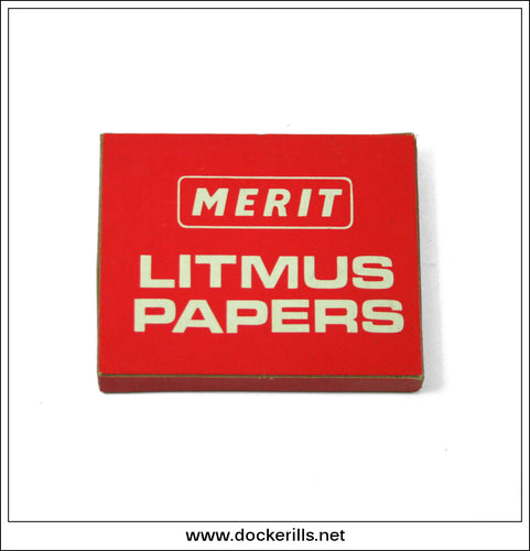 Chemistry Set - Litmus Papers In Packet. Merit / J. & L. Randall Ltd. VINTAGE GAME SPARES