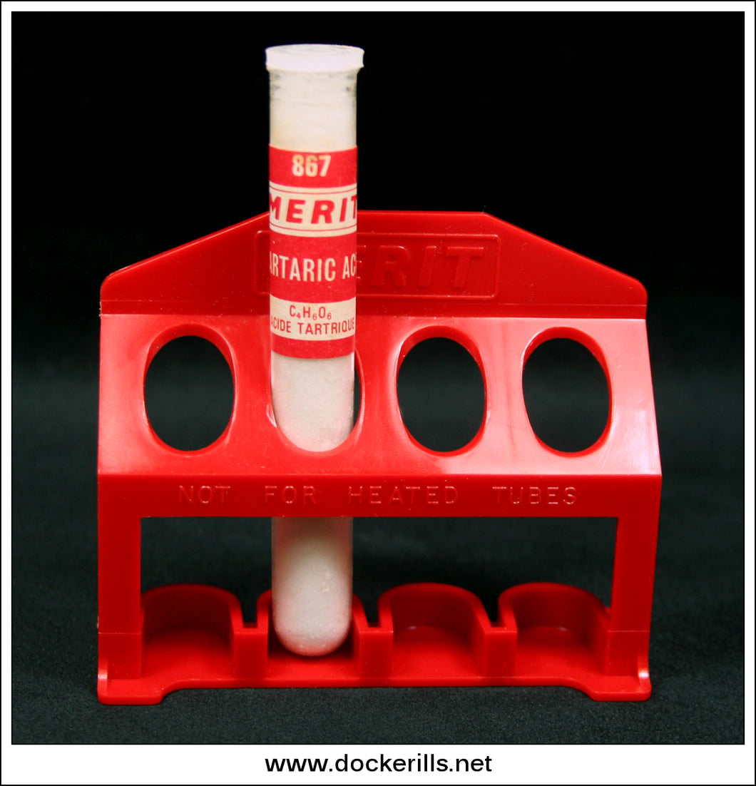 Merit Chemistry Set - Spare Chemical 867 Tartaric Acid. J. & L. Randall Ltd. VINTAGE TOY SPARES