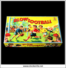 Blow Football. Vintage Football Game, Merit / J. & L. Randall Ltd., Great Britain 2.