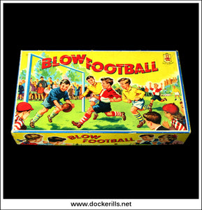 Blow Football. Vintage Football Game, Merit / J. & L. Randall Ltd., Great Britain 2.