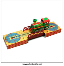 Cherokee Special Turn-About Loco, Vintage Tin Plate Clockwork / Wind-Up Novelty Toy, Mettoy?, England 2.