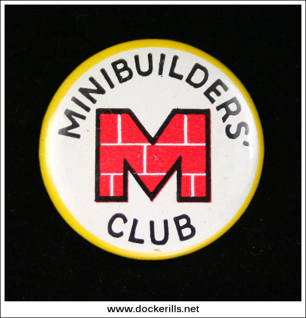 Vintage Minibrix Minibuilders Club Badge.