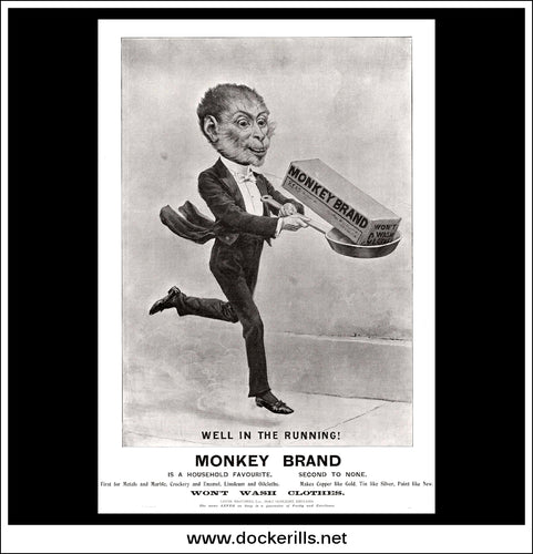 Monkey Brand Polish. Original Vintage Advert From July 29th, 1905.