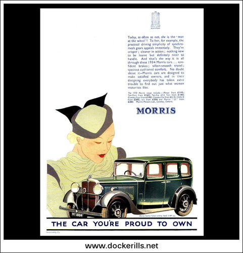 Morris Ten-Six Saloon. Original Vintage Advert From November 24th 1933.