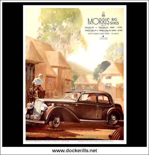 Morris Big Sixes. Original Vintage Advert From April 8th 1936.